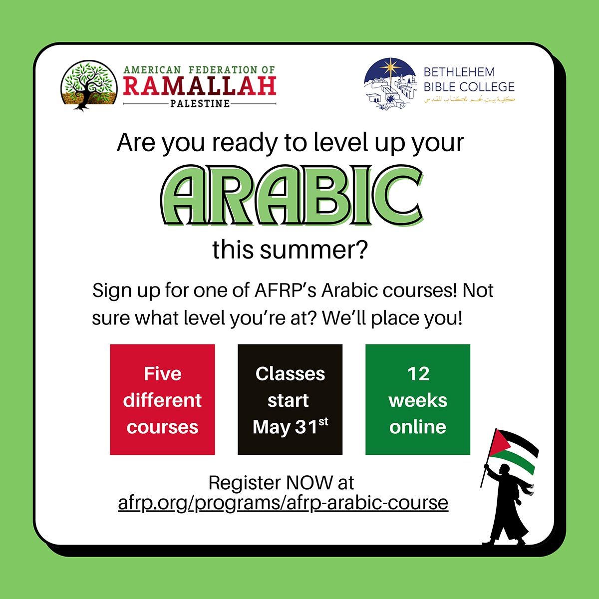 Arabic Summer Classes Updated